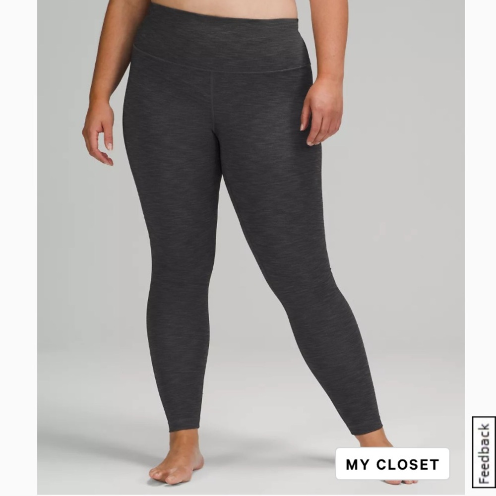 Worn once. Lululemon grey leggings